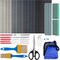 Polishing Kit,33Pcs Resin Supplies with Sandpaper,Resin File Kit,Polishing Strips&Blocks,Scissors,Wooden Brush,Cloth, Tools for Jewelry Making Supplies, Silicone Molds